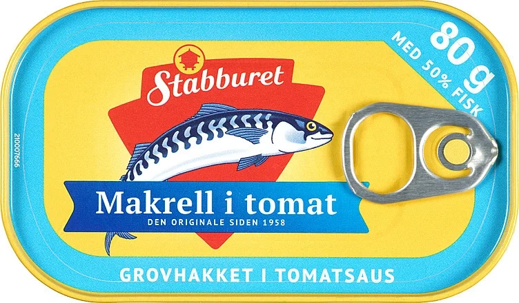 Stabbur-makrell grovhakket  80g