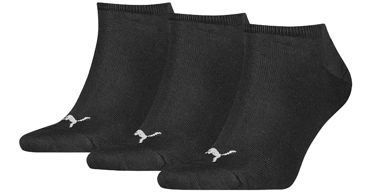 Unisex Sneaker Plain 3pk Sort 35/38 Puma