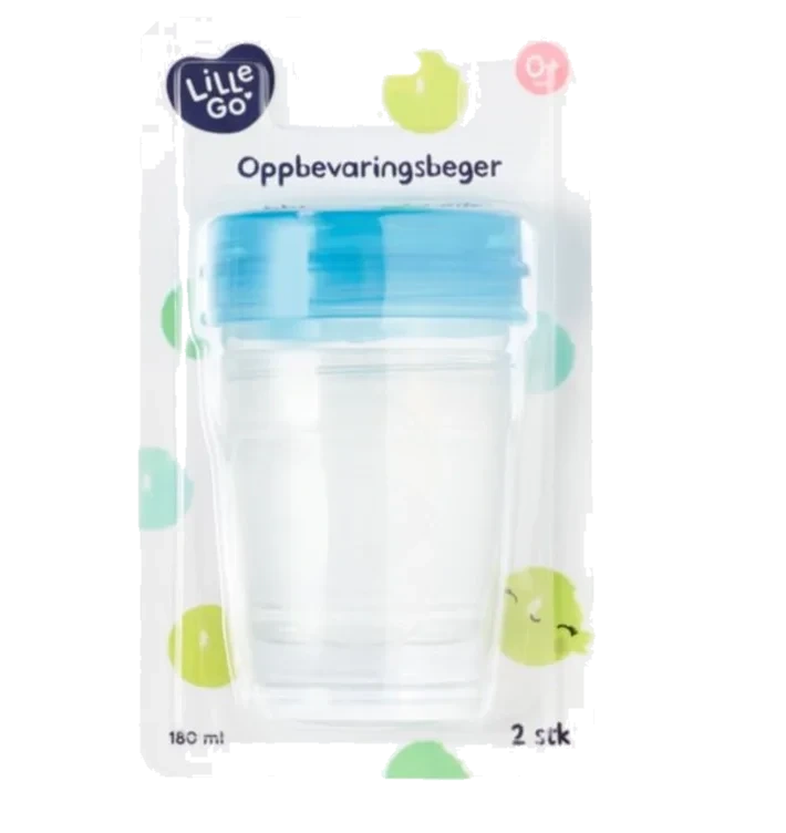 Oppbevaringsbeger 2pk Lillego
