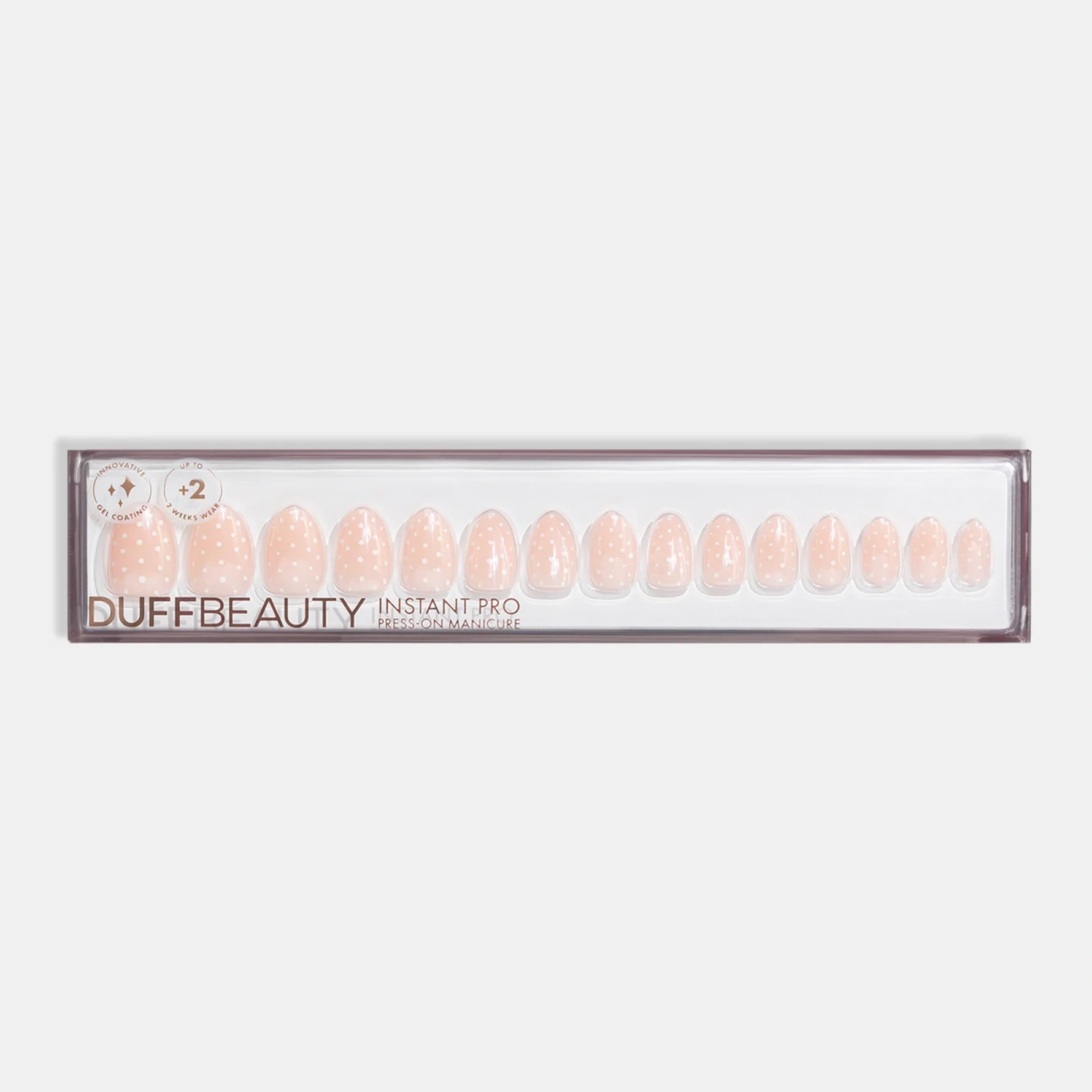 DUFFBEAUTY Glazed Polka Short Almond 30 pcs