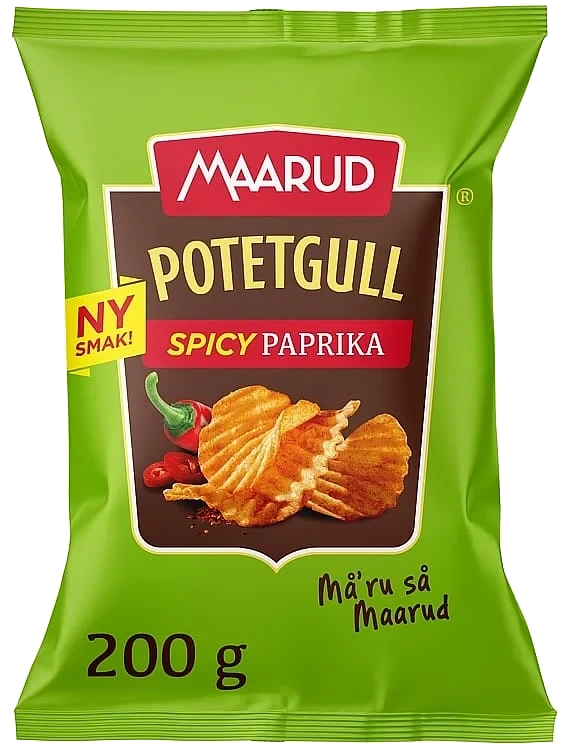 Potetgull spicy paprika  200g
