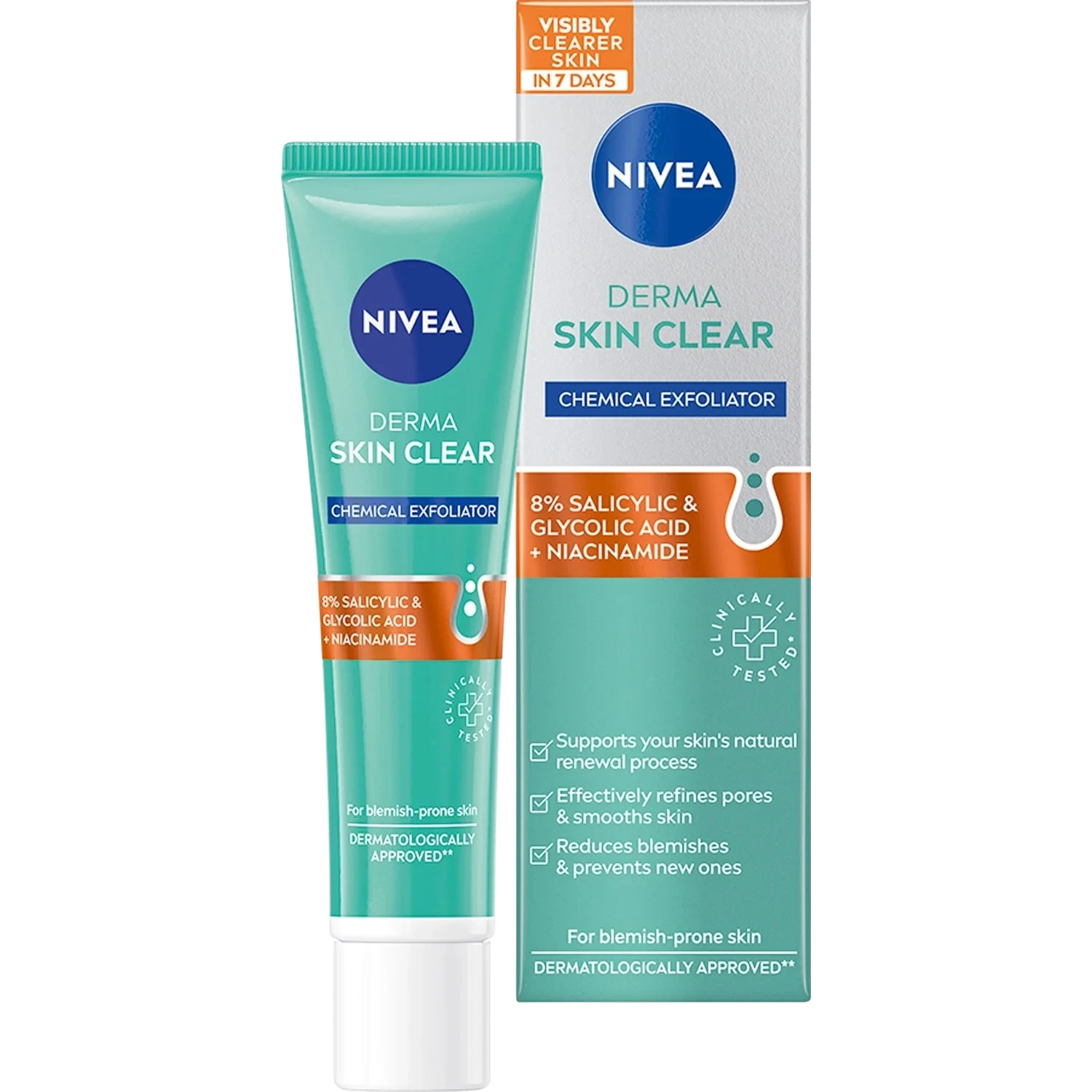 Nivea Derma Skin Clear Night Exfoliator, 40ml