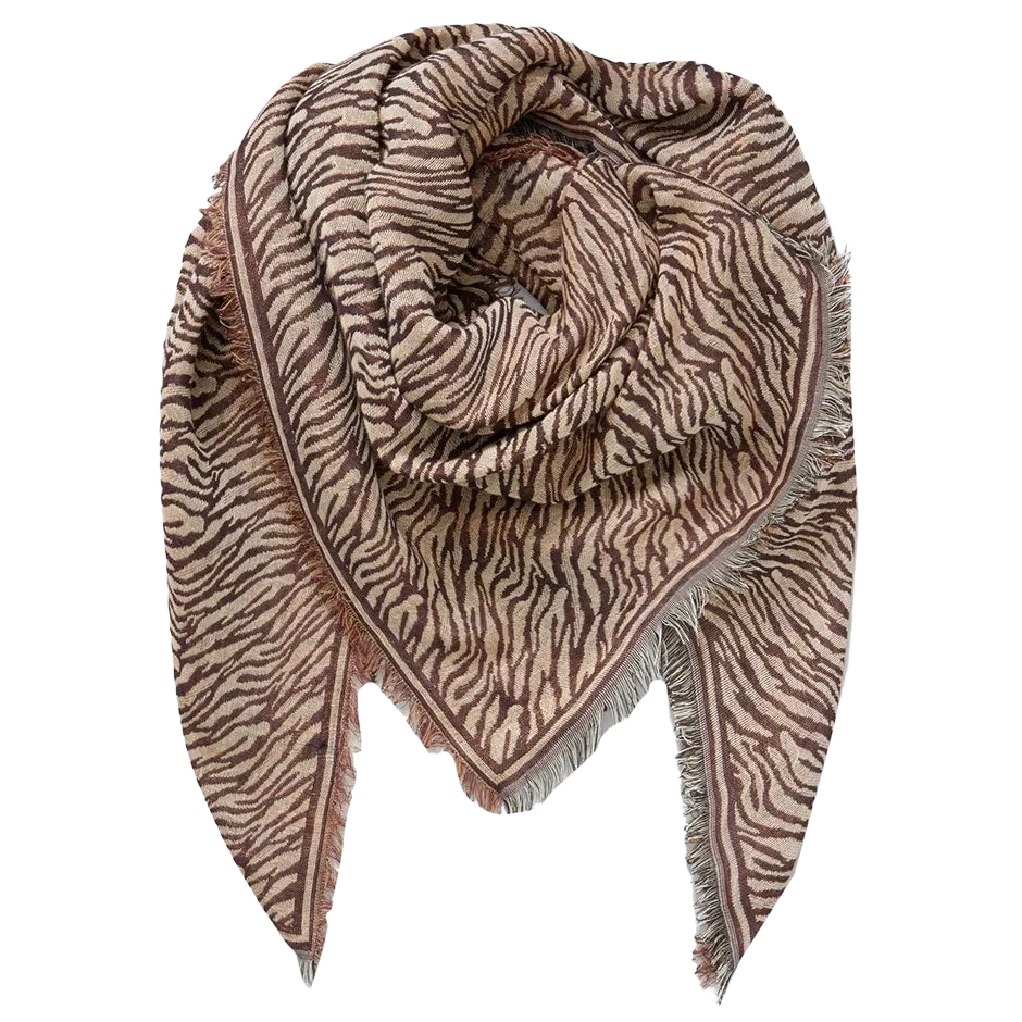 Becksöndergaard Mille Zebra Scarf Praline