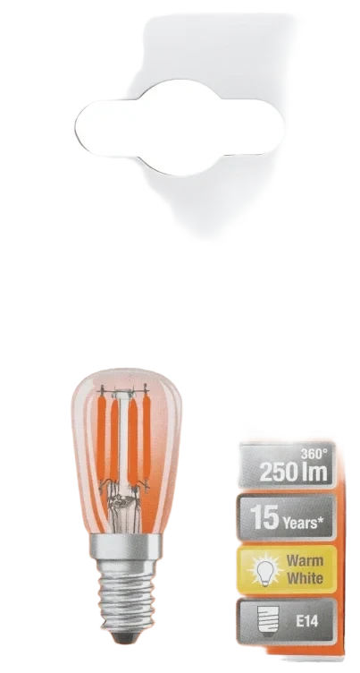 Lyspære Led T26 20 Klar E14 Osram