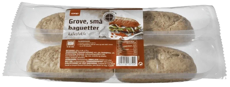 Coop Grove Små Baguetter 4pk