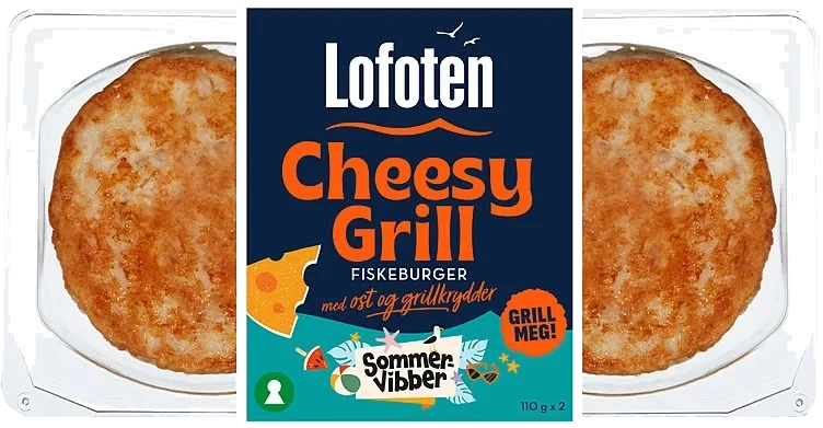 Fiskeburger m/Ost 2x110g Sommervibber