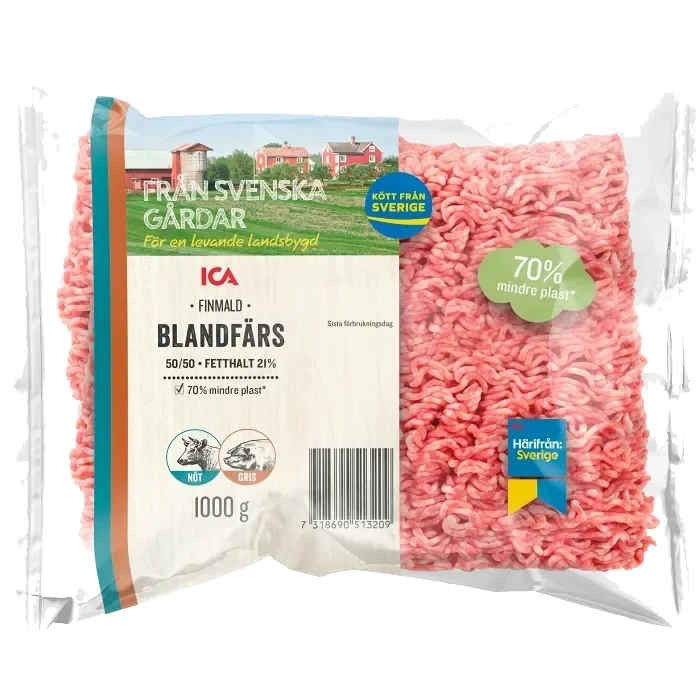 Blandfärs Färsk 50/50 1kg ICA