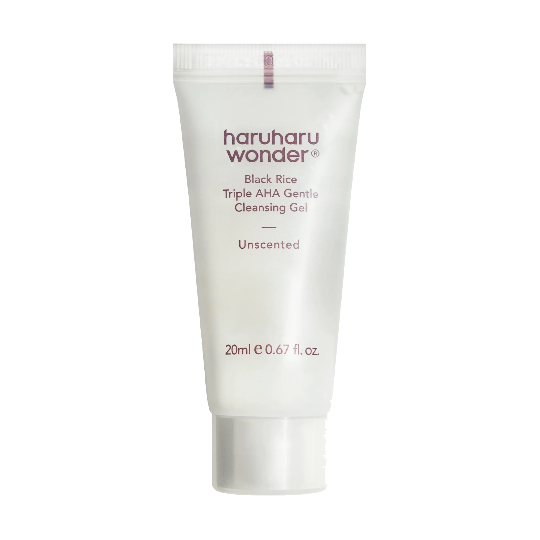 haruharu wonder Black Rice Triple AHA Gentle Cleansing Gel, 20 ml