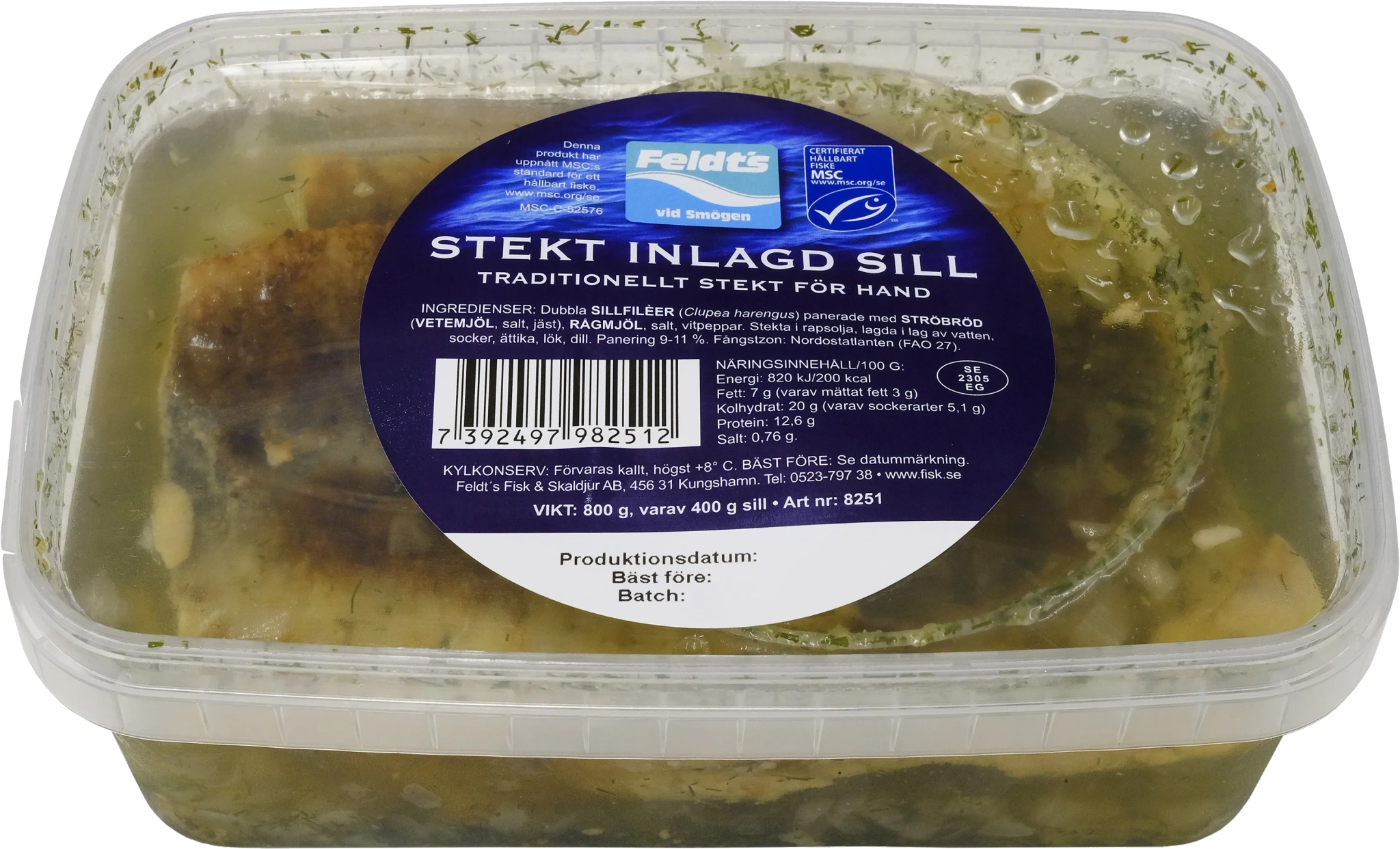 Stekt inlagd sill, MSC