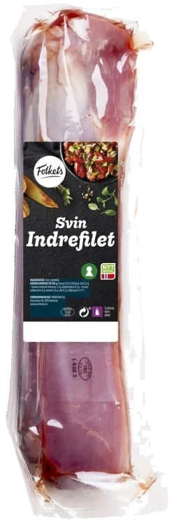 Svin Indrefilet hel Ca500g Folkets