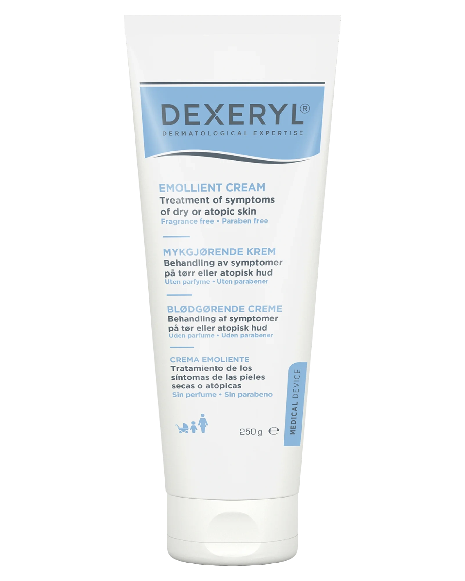 Dexeryl fuktighetskrem 250 ml