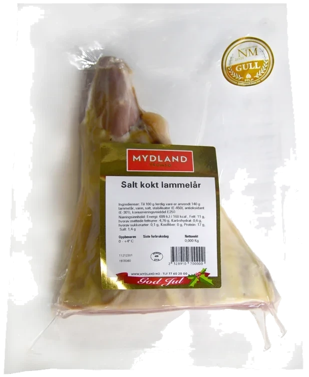Lammelår Salt Kokt Delt Ca 1,2kg Mydland