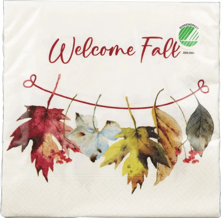 Serviett Lunsj Welcome Fall 20stk Unik