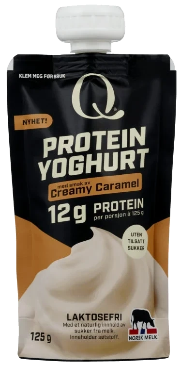 Q proteinyoghurt creamy caramel 125g