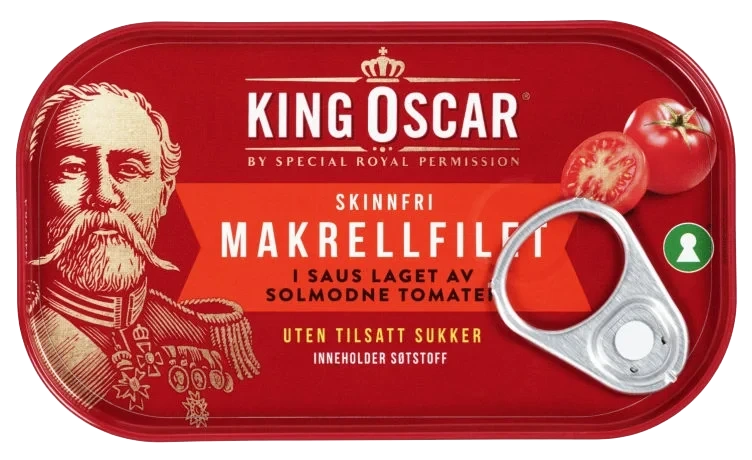 Makrell i Tomat m/Stevia 110g King Oscar