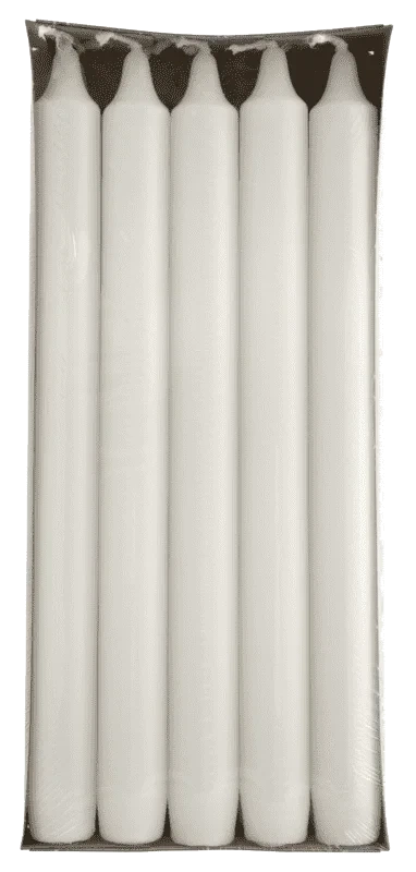 Moda Kronelys Hvit 24cm 10stk