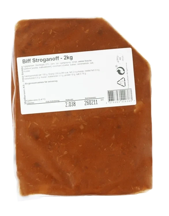 Biff Stroganoff Ca2kg Matbørsen