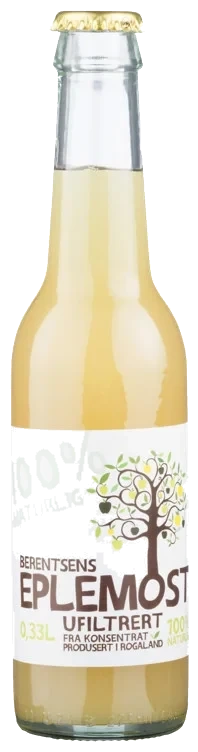Berentsens eplemost ufiltrert fl 4pk   24x27,5cl