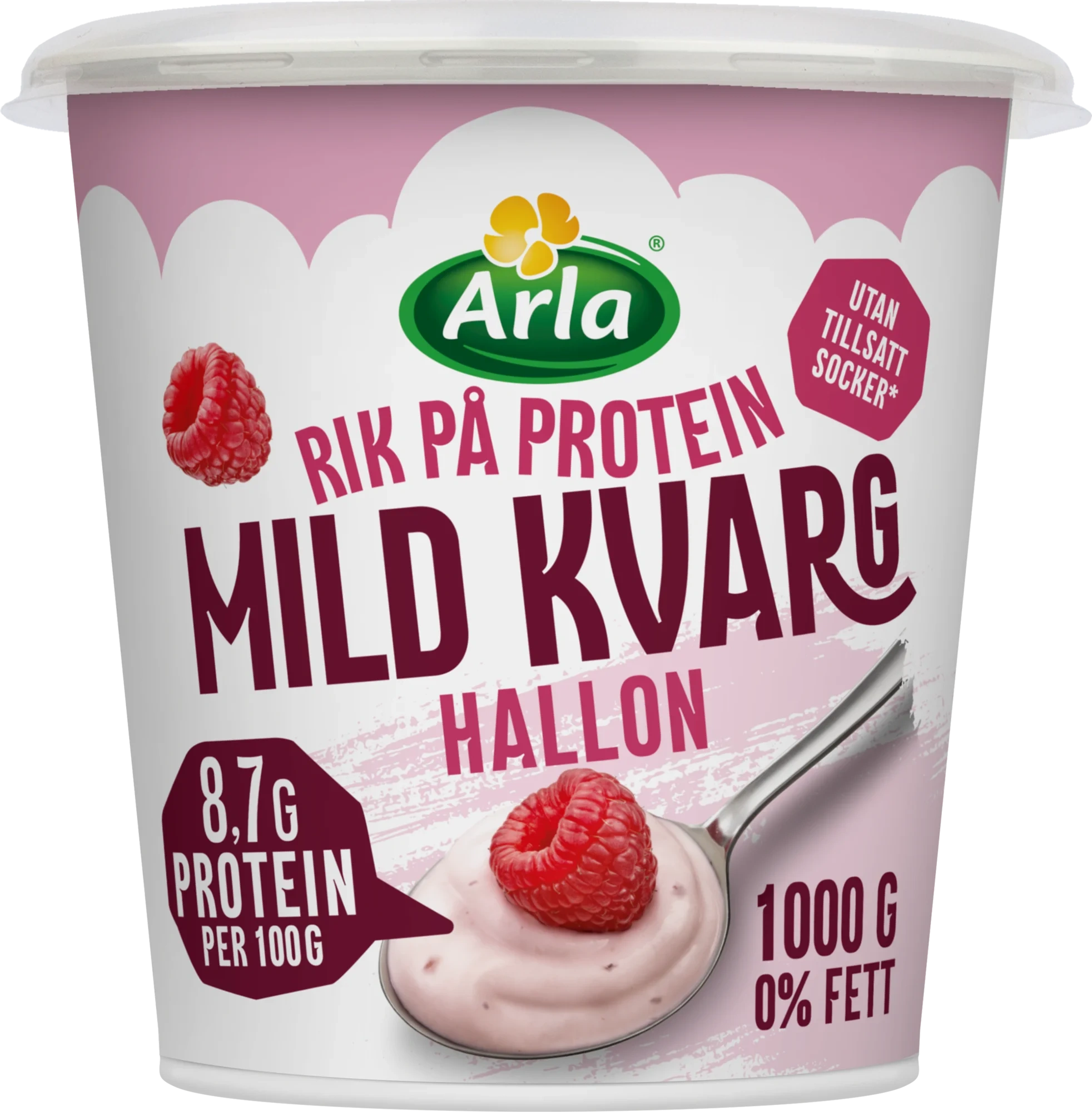 Mild kvarg hallon