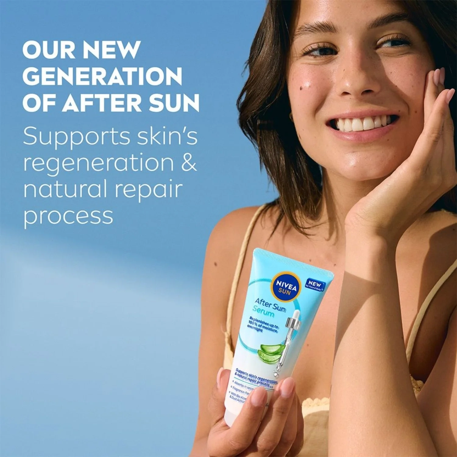 Nivea After Sun Face&Body Serum Lotion 100ml