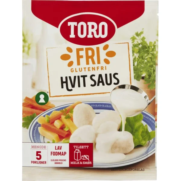 Glutenfri Hvit Saus 19g Toro
