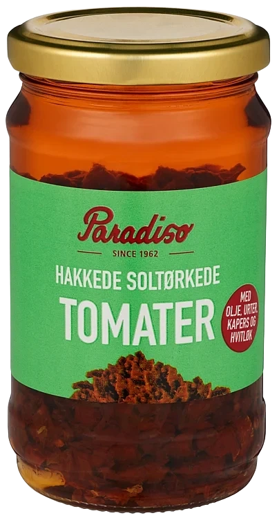 Paradiso Soltørkede Tomater Hakkede 12x285g