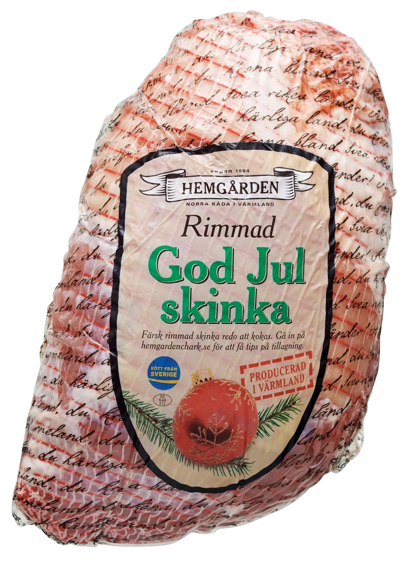 Julskinka rimmad