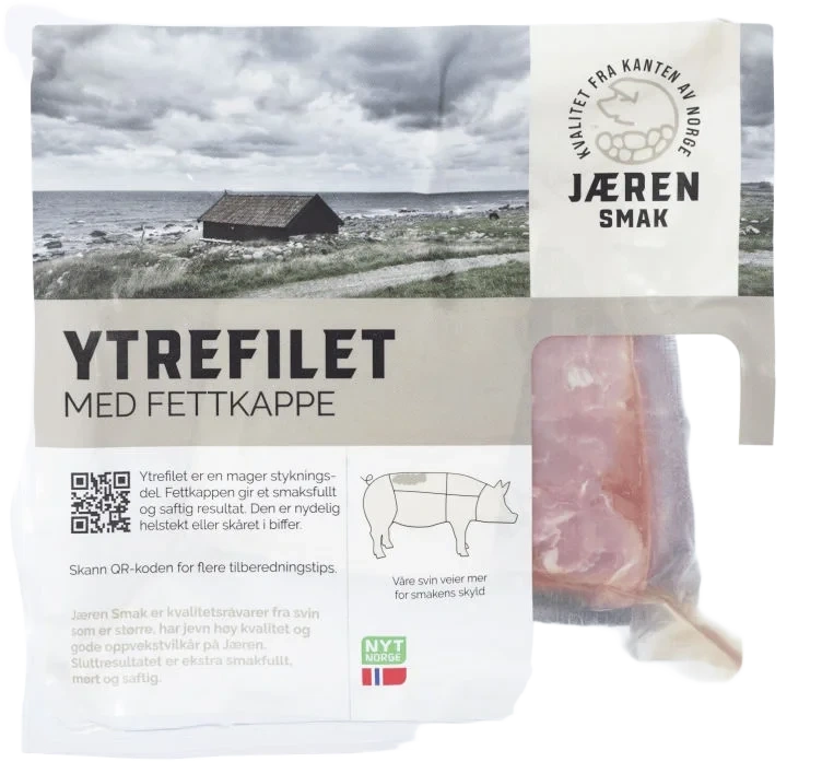 Svin Ytrefilet m/Fettlokk Ca800g Prima Jæren