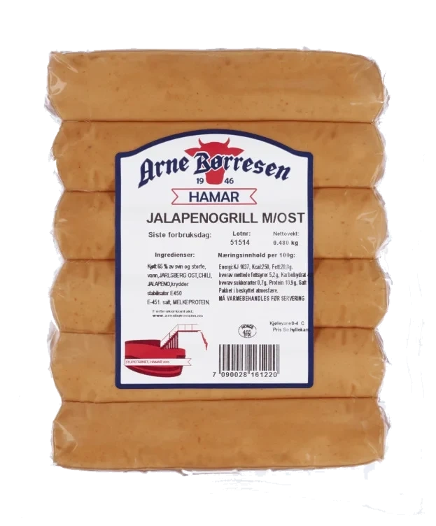Jalapenogrill 480g Arne Børresen