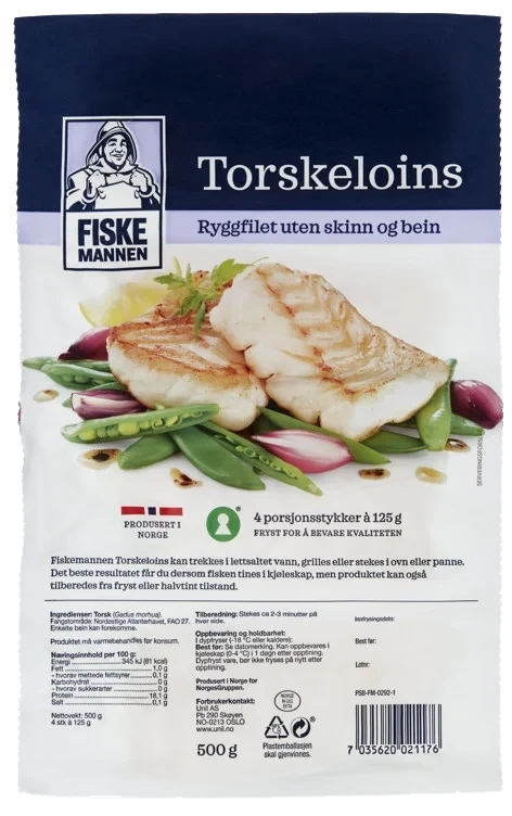 Torskeloins Msc 500g Fiskemannen