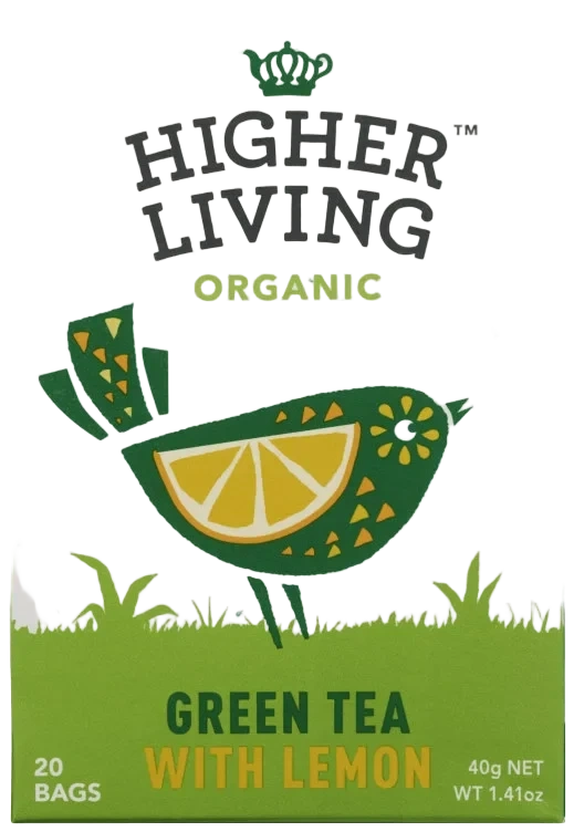 Grønn Te Sitron Økologisk 20pos Higher Living