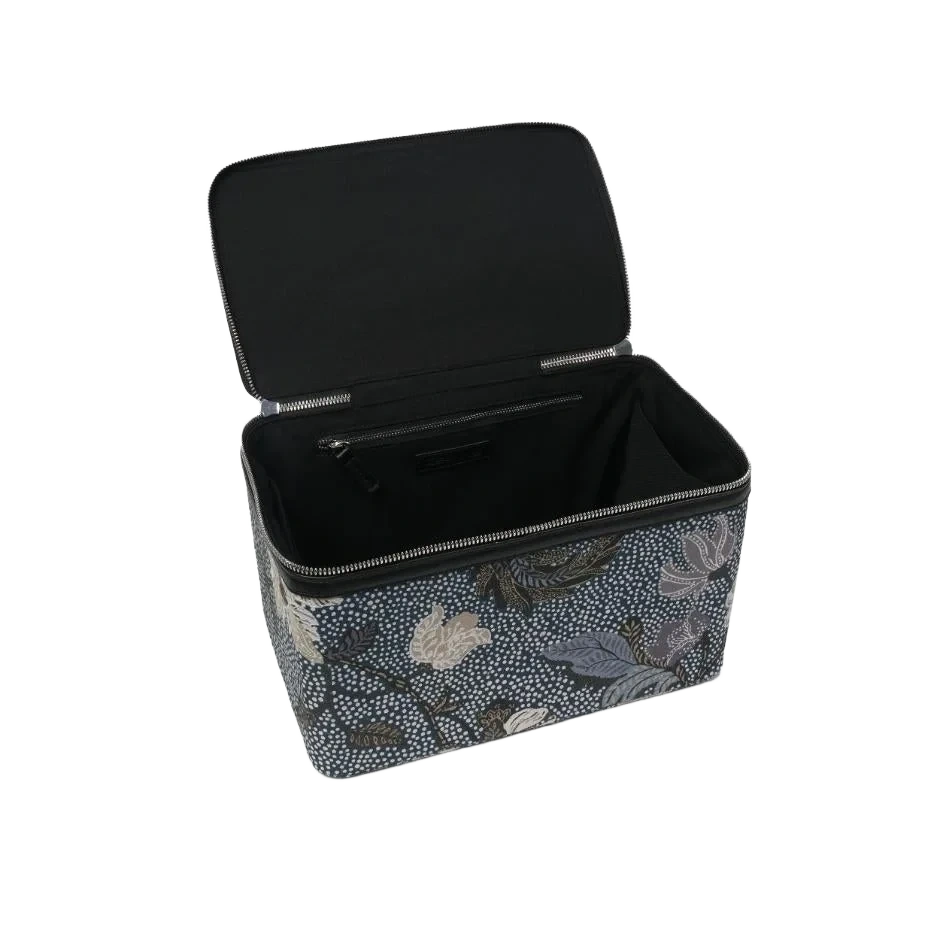 Ceannis Beauty Hard Box Denim Blue Flower Linen