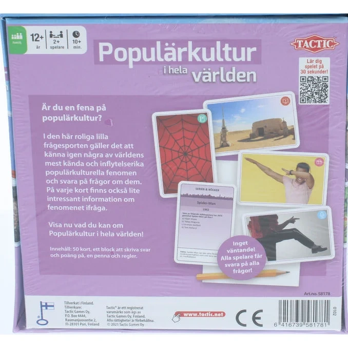 Tactic Frågespel: Populärkultur i Hela Världen