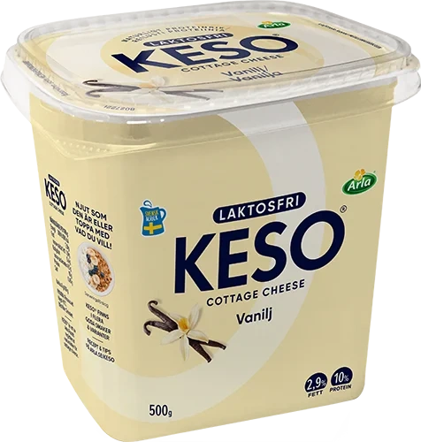 Laktosfri cottage cheese vanilj 2.9%