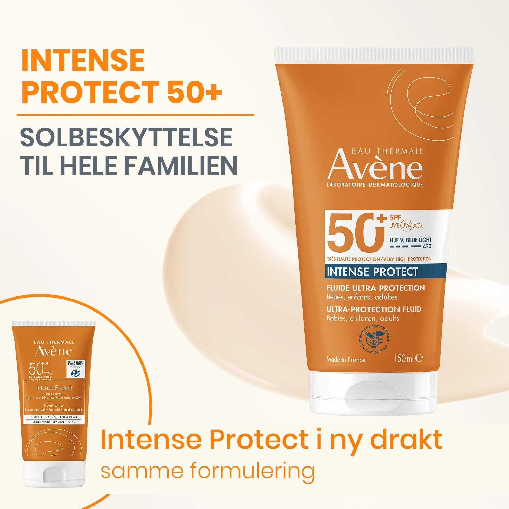 Avène Sun Intense Protect SPF50+, 150 ml