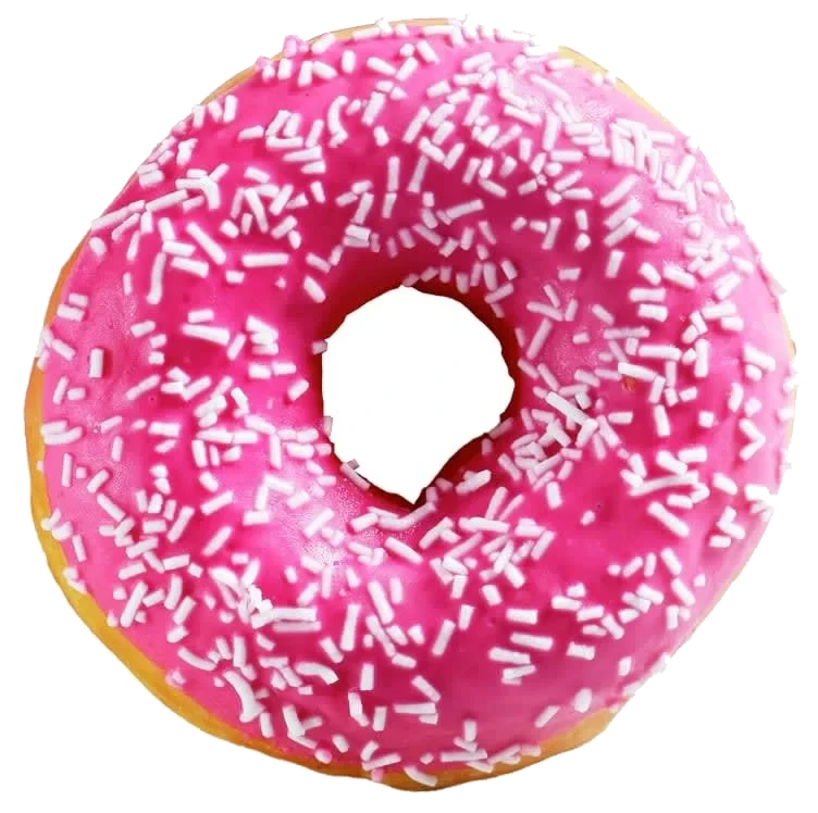 Donut Bringebærsmak 78g