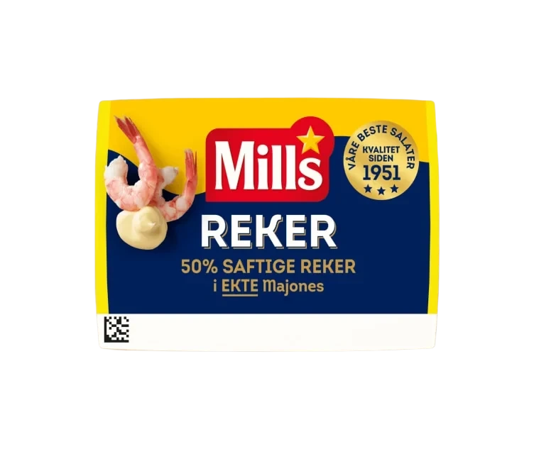 Reker i Majones 180g Mills