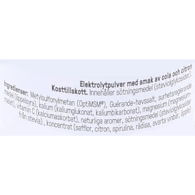 Pureness Elektrolytpulver Cola-Citron