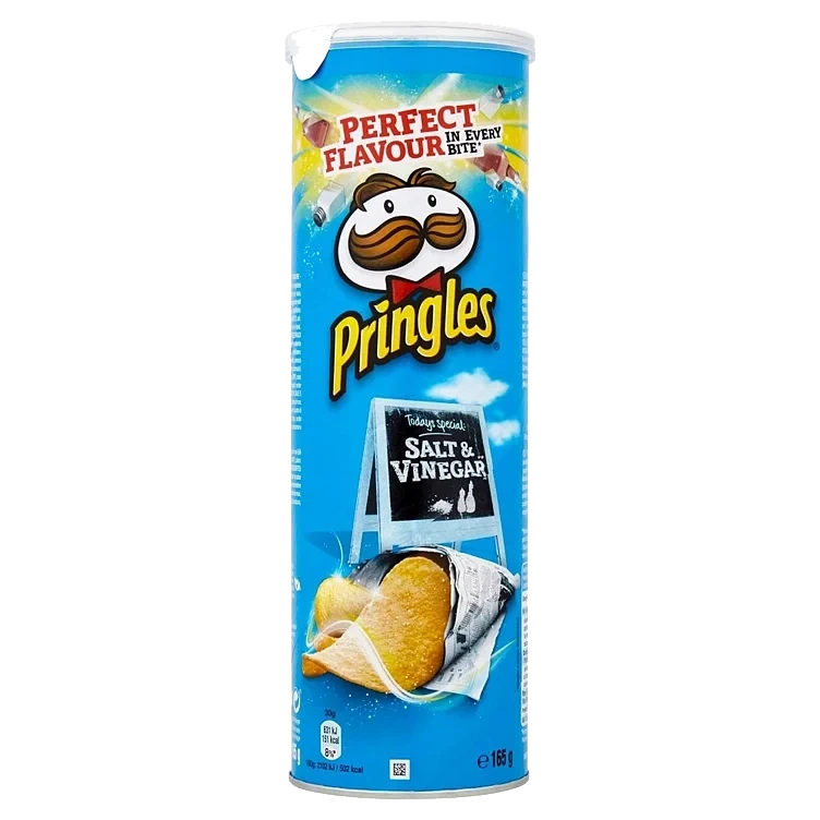 Pringles salt & vinegar   t  19x165g