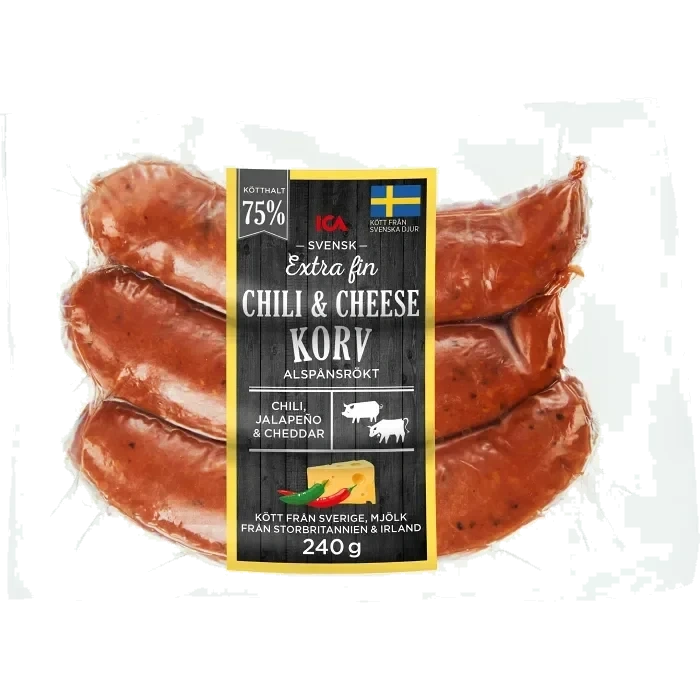 Kryddkorv Chili Cheese Extra fin 240g ICA