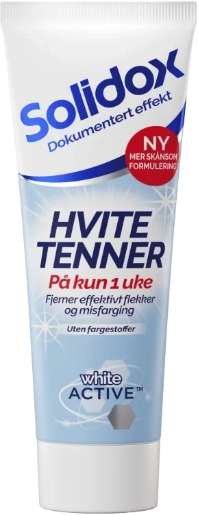 Solidox Tannkrem Hvite Tenner 75ml