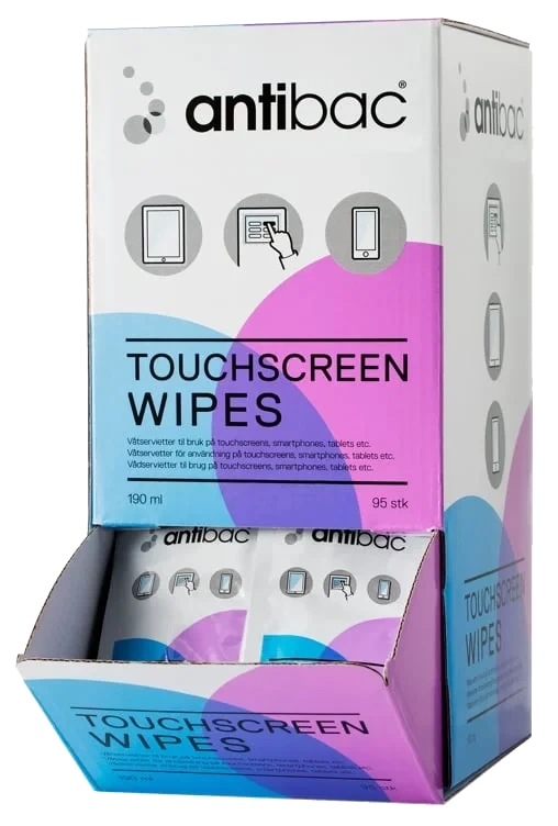 Antibac touchscreen serviett   95stk