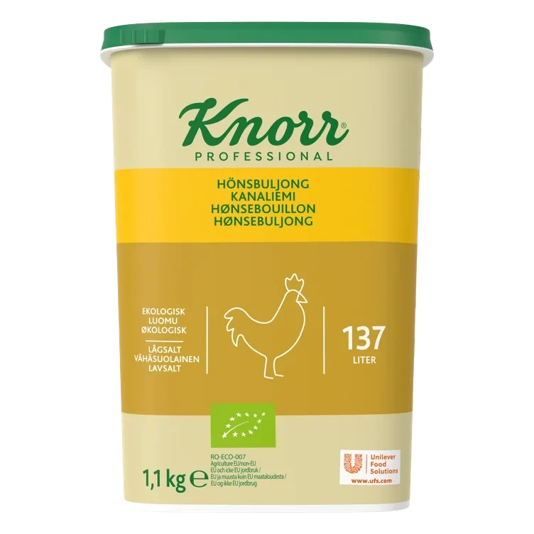 Knorr Økologisk Hønsebuljong Lavsalt