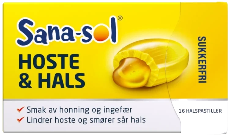 Sana-Sol Host&Hals Honning&Ingefær 48g