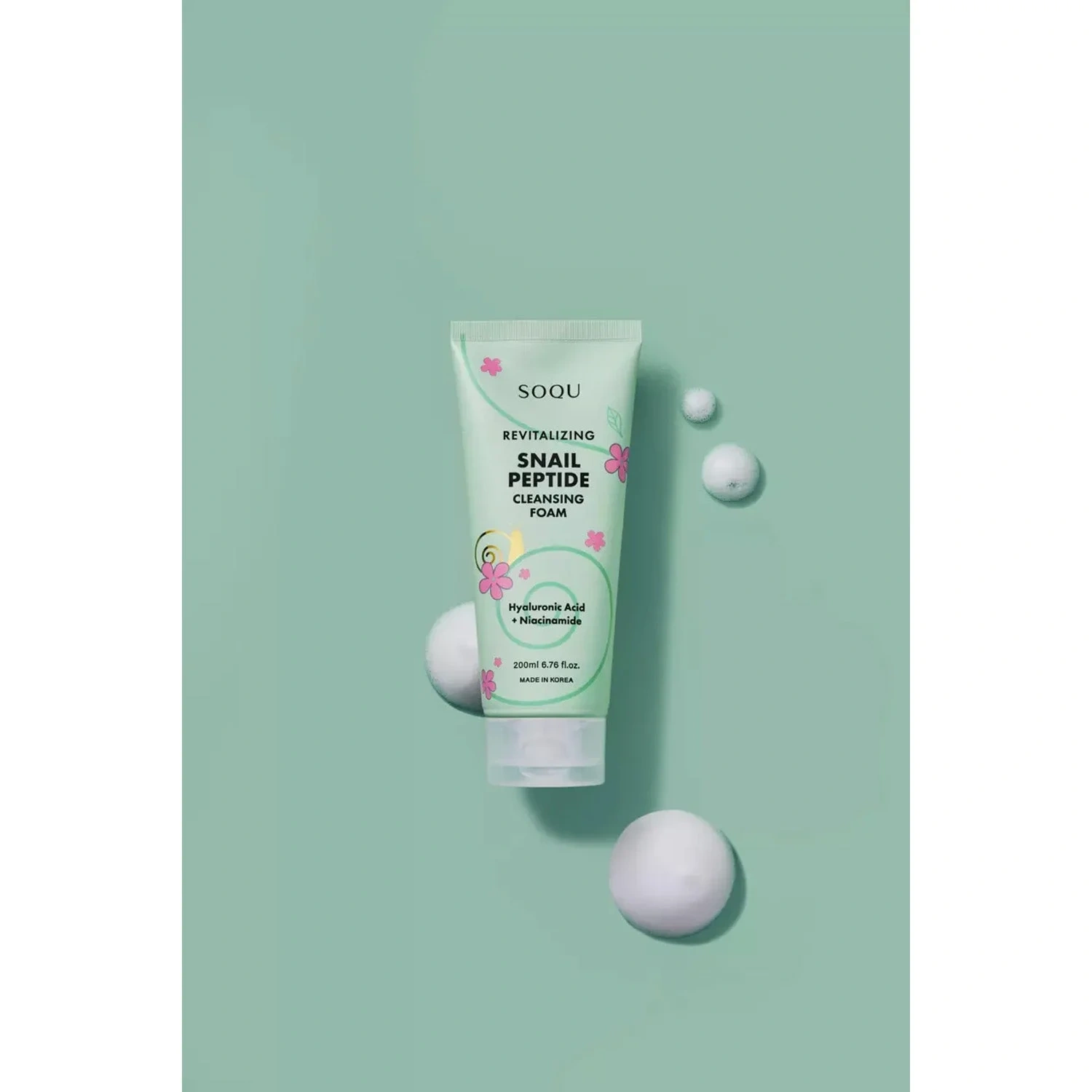 SOQU Snail Peptide Cleansing Foam
