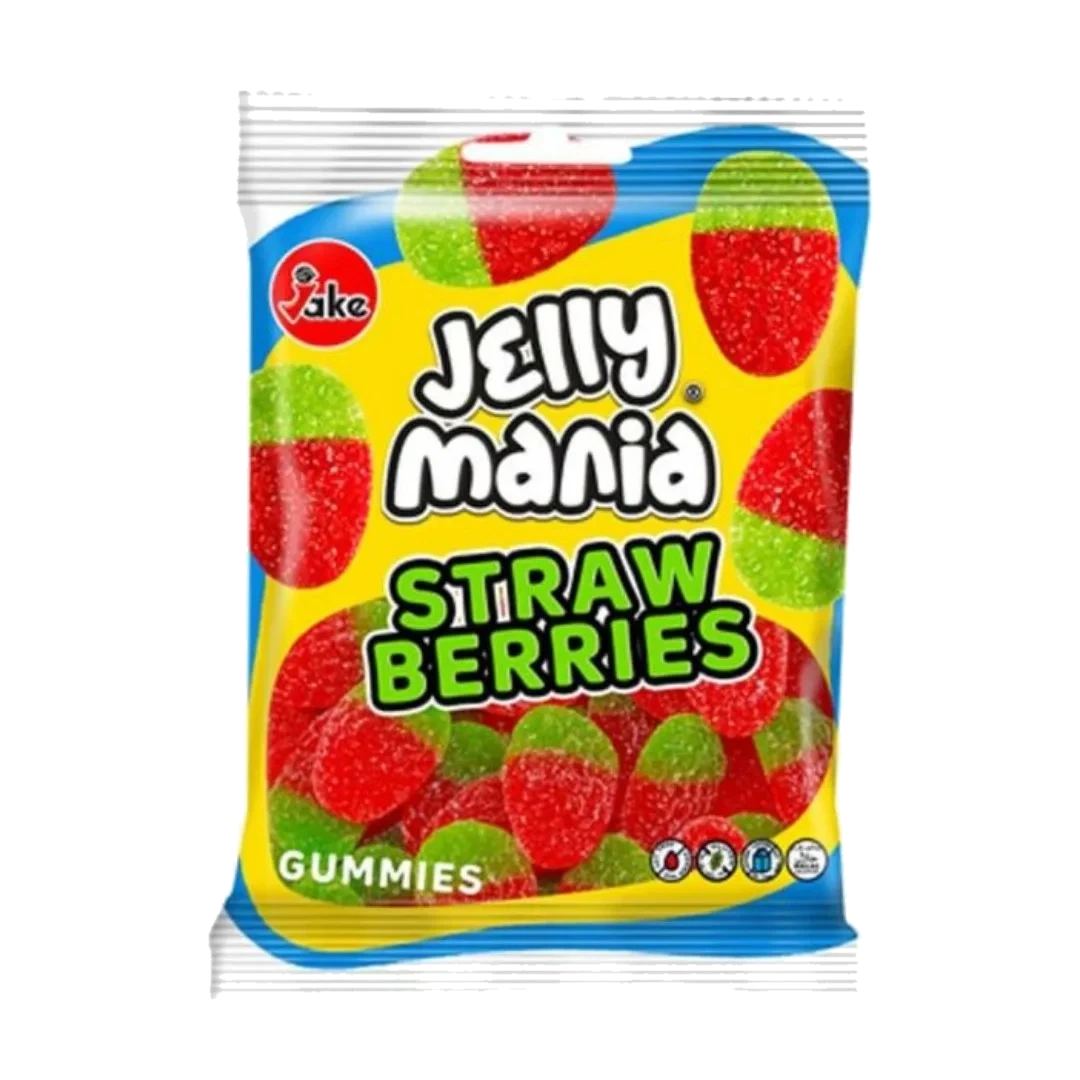 Jake Jelly Mania Sour Strawberries 100 g