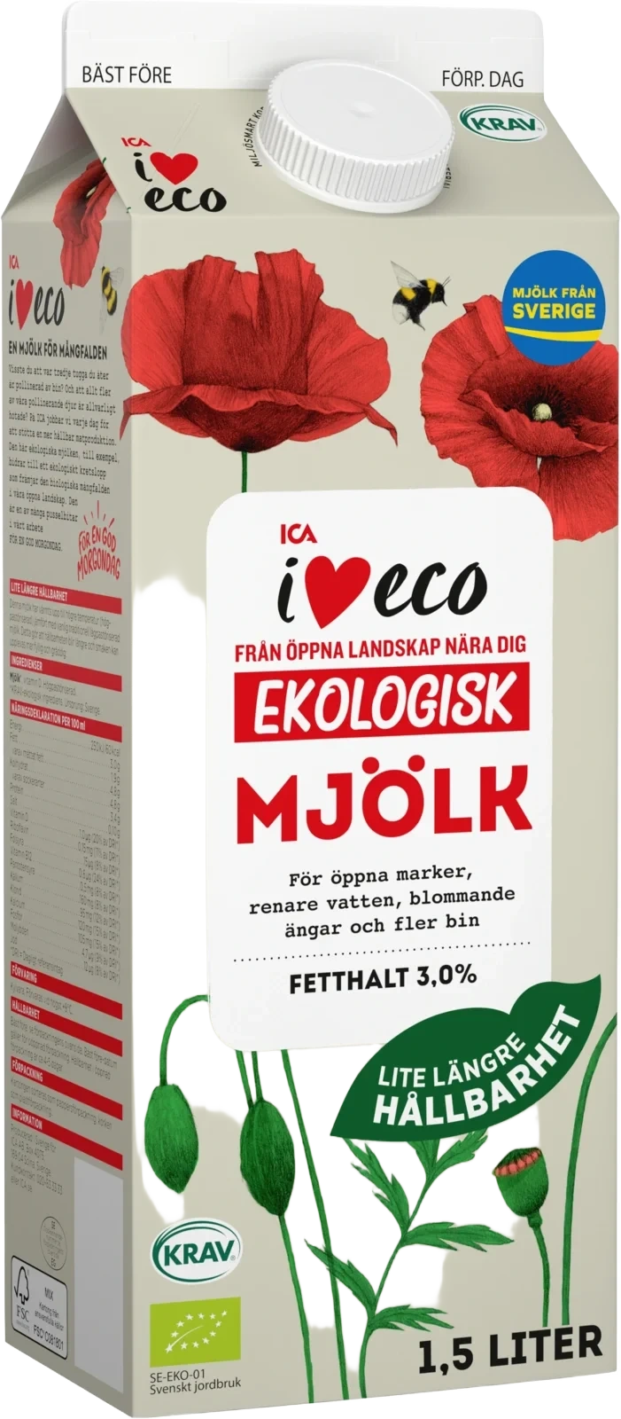 Ekologisk Mjölk 3.0% ESL