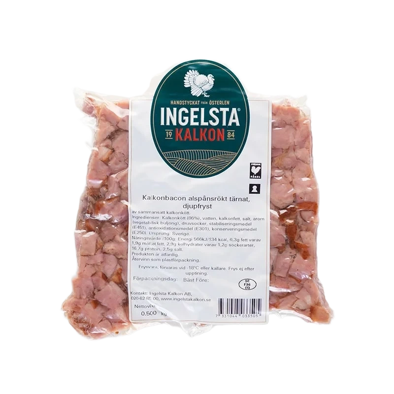 Kalkonbacon, tärnat
