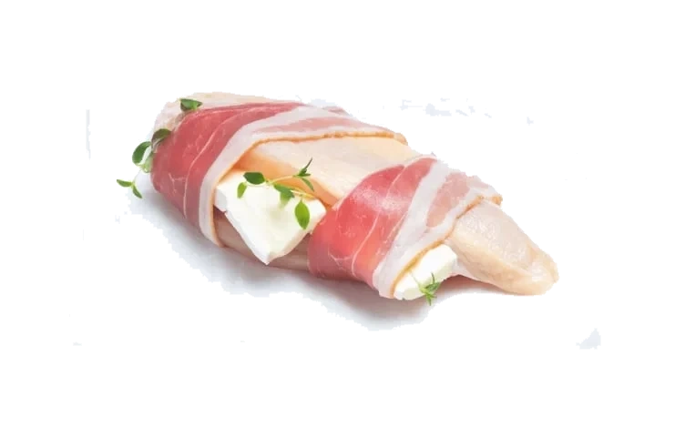 Kyllingfilet Baconsurret m/Brie&Timian pr Kg
