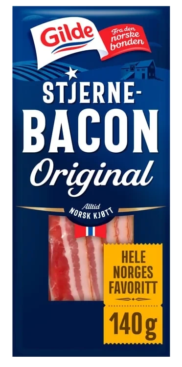 Stjernebacon skivet 140g Gilde